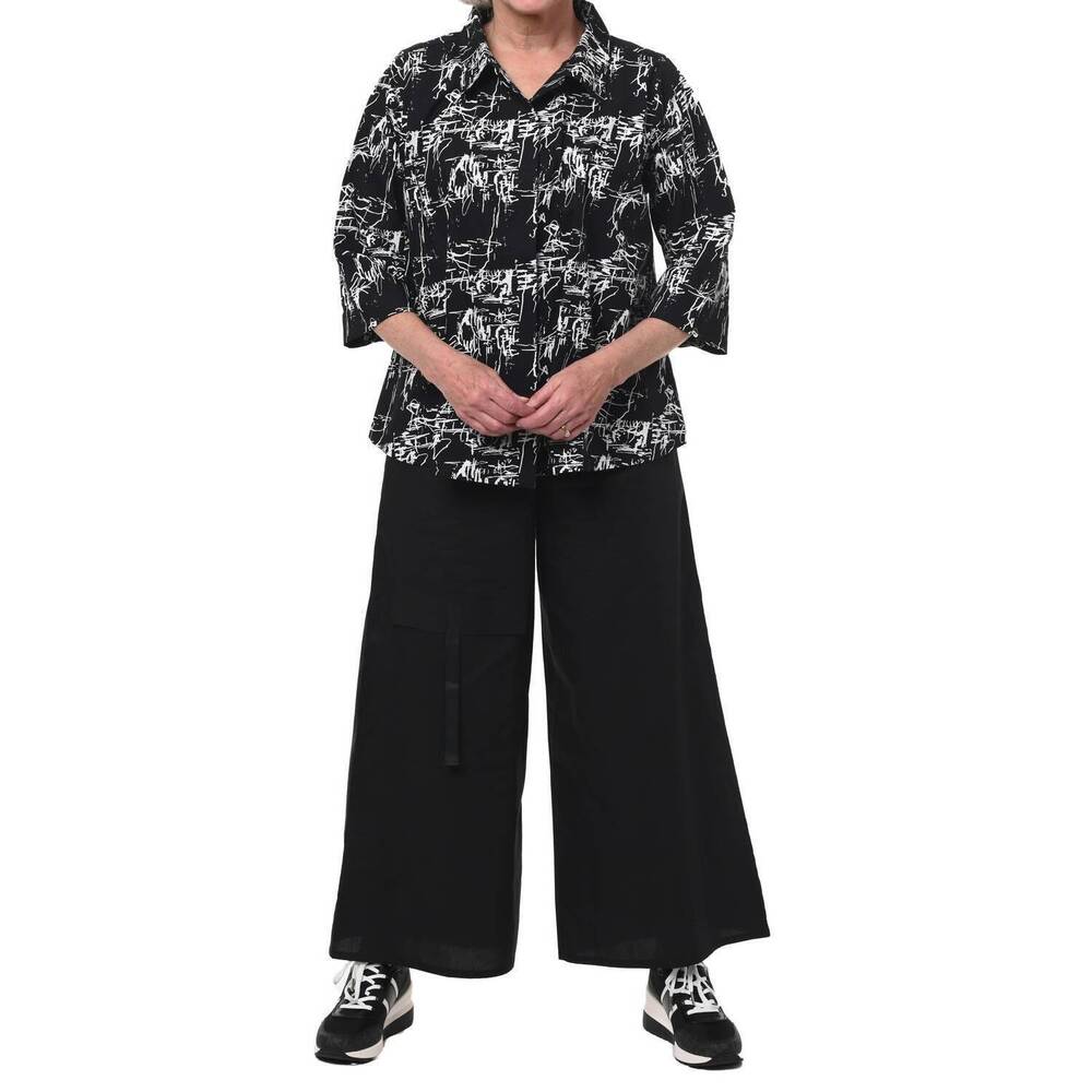 NEW TULIP CLOTHING alice blouse in black etching